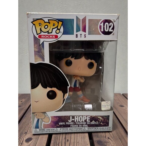 Funko Pop! Rocks BTS J-Hope #102 Vinyl Figure Collectible Toy In Original Box - Picture 1 of 10
